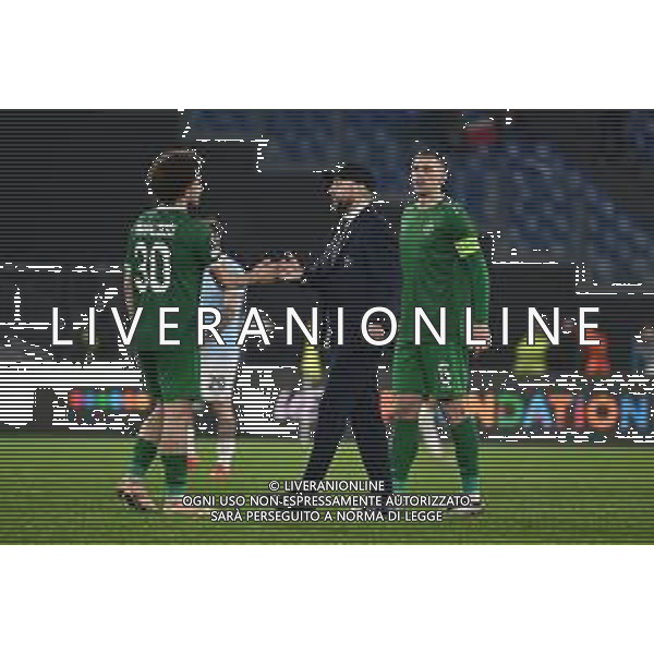 Pedro Naressi of P.F.C. Ludogorets and Igor Jovicevic of P.F.C. Ludogorets during the UEFA Europa League 2024/25 League Phase MD5 match between S.S. Lazio and P.F.C. Ludogorets at Olympic Stadium on November 28, 2024 in Rome, Italy.- Agenzia ALDO LIVERANI SAS
