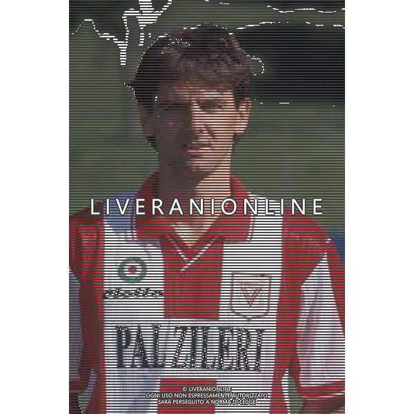 DIA- RETROSPETTIVA MASSIMO BEGHETTO CALCIATORE NELLA FOTO MASSIMO BEGHETTO CON LA MAGLIA DEL VICENZA CALCIO AG ALDO LIVERANI SAS