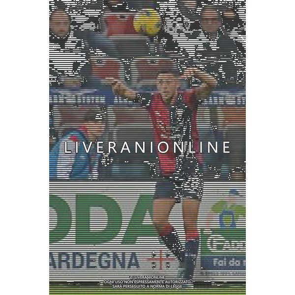 29-11-2024. Cagliari calcio-Hellas Verona, 14° giornata Serie A calcio Italia 2024/2025, stadio Unipol Domus Cagliari. Foto Salvatore Moi/Agenzia Aldo Liverani s.as. Nella foto: Gabriele Zappa Cagliari ©MOI SALVATORE - AGENZIA ALDO LIVERANI SAS