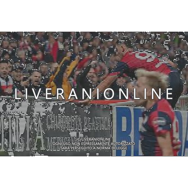 29-11-2024. Cagliari calcio-Hellas Verona, 14° giornata Serie A calcio Italia 2024/2025, stadio Unipol Domus Cagliari. Foto Salvatore Moi/Agenzia Aldo Liverani s.as. Nella foto: Gol ed esultanza del Cagliari contro Hellas Verona in casa allo stadio Unipol Domus. Segna:Roberto Piccoli Cagliari ©MOI SALVATORE - AGENZIA ALDO LIVERANI SAS