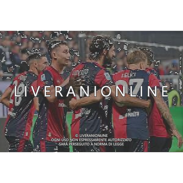 29-11-2024. Cagliari calcio-Hellas Verona, 14° giornata Serie A calcio Italia 2024/2025, stadio Unipol Domus Cagliari. Foto Salvatore Moi/Agenzia Aldo Liverani s.as. Nella foto: Gol ed esultanza del Cagliari contro Hellas Verona in casa allo stadio Unipol Domus. Segna:Roberto Piccoli Cagliari ©MOI SALVATORE - AGENZIA ALDO LIVERANI SAS