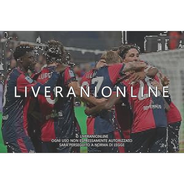 29-11-2024. Cagliari calcio-Hellas Verona, 14° giornata Serie A calcio Italia 2024/2025, stadio Unipol Domus Cagliari. Foto Salvatore Moi/Agenzia Aldo Liverani s.as. Nella foto: Gol ed esultanza del Cagliari contro Hellas Verona in casa allo stadio Unipol Domus. Segna:Roberto Piccoli Cagliari ©MOI SALVATORE - AGENZIA ALDO LIVERANI SAS