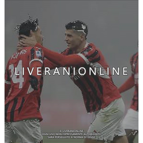 ESULTANZA DOPOGOL TIJJANI REJINDERS CON ALVARO MORATA -MILAN - EMPOLI CAMPIONATO CALCIO SERIE A 30.11.2024 ©PAOLO GIAMPIETRI - AGENZIA ALDO LIVERANI SAS