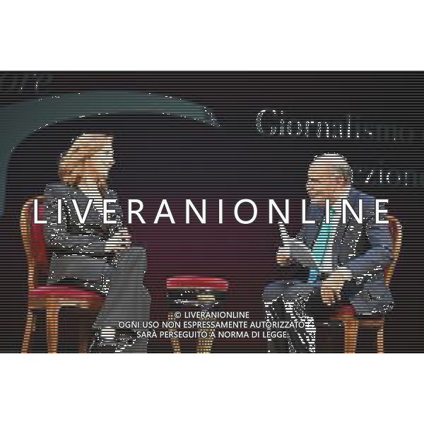 premio Guidarello 2024 Serena Biondini e Bruno Vespa Ravenna Teatro Alighieri -53a Edizione del premio Guidarello per il Giornalismo d’Autore ©SIROTTI - AGENZIA ALDO LIVERANI SAS