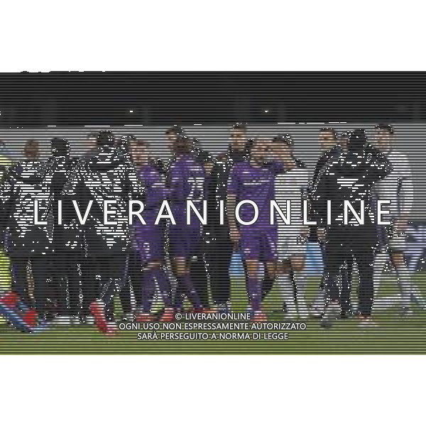 ZCP - 01/12/2024 FIORENTINA - INTER Campionato di Calcio seria A 2024/2025 - nella foto:giocatori in apprensione dopo il malore di edoardo bove ©Claudio Zamagni/Agenzia Aldo Liverani s.a.s.-AGENZIA ALDO LIVERANI SAS