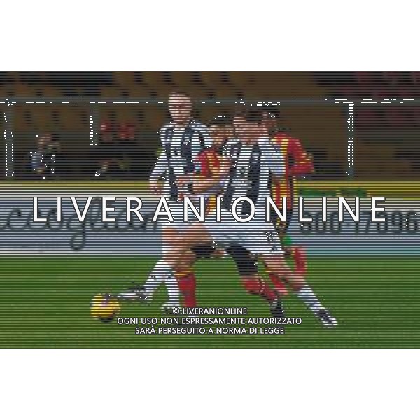 TVEM December 01, 2024 Lecce, Italy - US Lecce vs Juventus FC - Italian soccer serie A 2024/25 - Via Del Mare Stadium. In the pic: Kenan Yildiz of Juventus in action against Hamza Rafia of US Lecce ©Emmanuele Mastrodonato - AGENZIA ALDO LIVERANI SAS