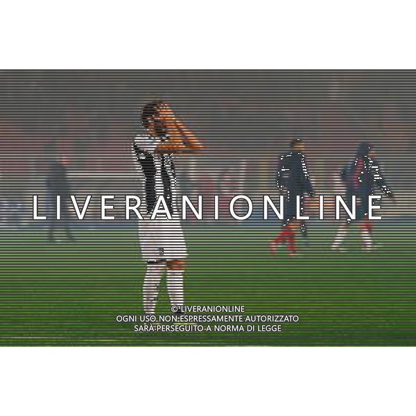 TVEM December 01, 2024 Lecce, Italy - US Lecce vs Juventus FC - Italian soccer serie A 2024/25 - Via Del Mare Stadium. In the pic: Manuel Locatelli of Juventus disappointment ©Emmanuele Mastrodonato - AGENZIA ALDO LIVERANI SAS