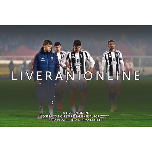 TVEM December 01, 2024 Lecce, Italy - US Lecce vs Juventus FC - Italian soccer serie A 2024/25 - Via Del Mare Stadium. In the pic: Andrea Cambiaso of Juventus disappointment ©Emmanuele Mastrodonato - AGENZIA ALDO LIVERANI SAS