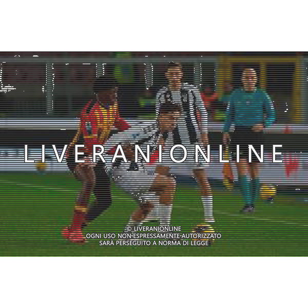 TVEM December 01, 2024 Lecce, Italy - US Lecce vs Juventus FC - Italian soccer serie A 2024/25 - Via Del Mare Stadium. In the pic: Kenan Yıldız of Juventus in action against Patrick Dorgu of US Lecce FOTO EMMANUELE MASTRODONATO-AG ALDO LIVERANI SAS