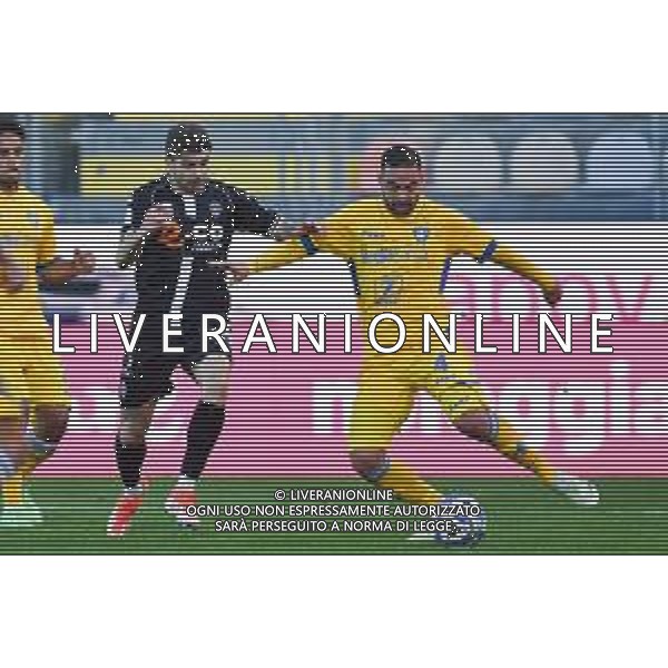 FROSINONE - CESENA CAMPIONATO CALCIO SERIE B 01.12.2024 NELLA FOTO RAFFAELE CELIA E DAVIDE BIRASCHI ©INSABATO MASSIMO - AGENZIA ALDO LIVERANI SAS