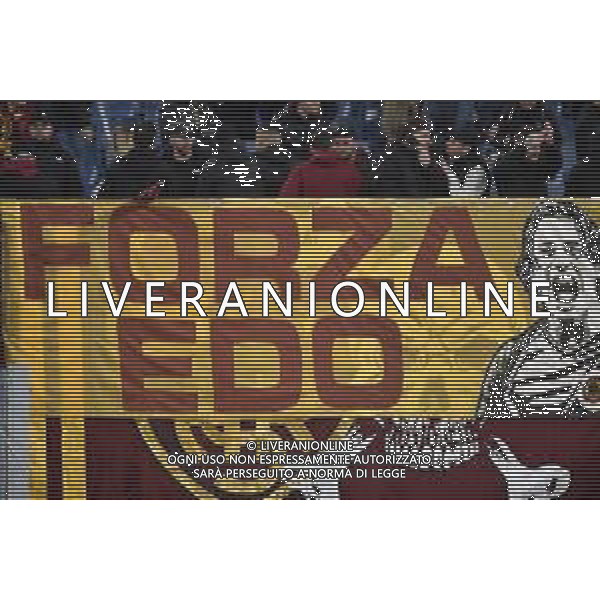 Roma vs Atalanta Campionato Serie A Enilive - 14 Giornata Stadio Olimpico - Roma 02-12-2024 nella foto Striscione tifosi curva sud per Edoardo Bove ©Federico Gaetano - AGENZIA ALDO LIVERANI SAS