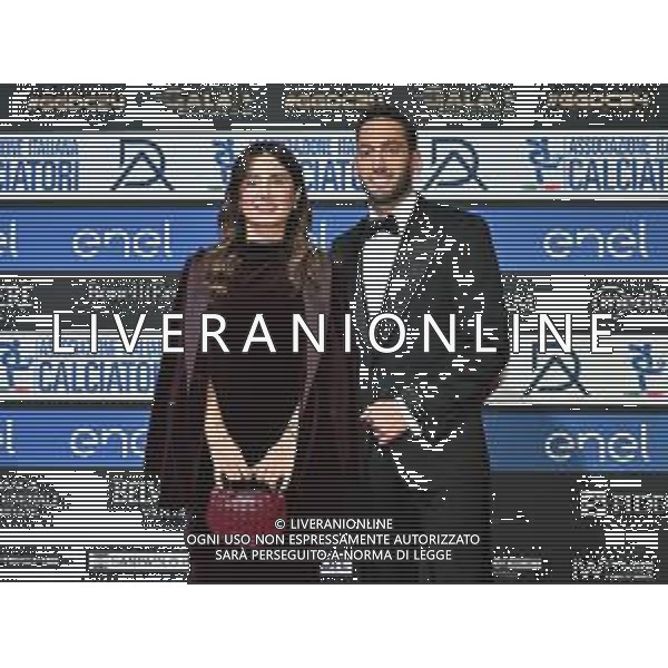 TVRG Gala Calcio 2024 nella foto Sinem Gundogdu e Hakan Calhanoglu (Inter) Milano 02-12-2024 Gran Gala del Calcio 2024, l\'appuntamento organizzato dall\'AIC Associazione Italiana Calciatori per premiare i protagonisti della stagione 2023-2024 foto Roberto Garavaglia/ag. Aldo Liverani sas