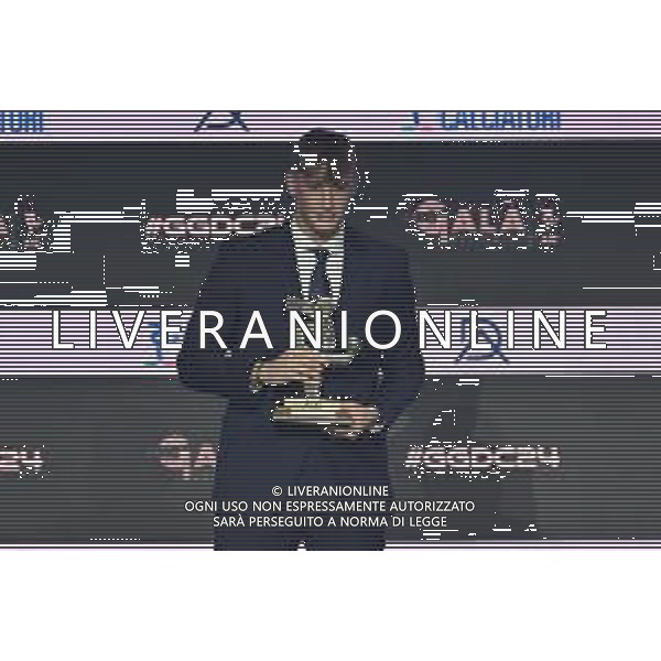 TVRG Gala Calcio 2024 nella foto Pio Esposito premiato come miglior giovane della Serie B Milano 02-12-2024 Gran Gala del Calcio 2024, l\'appuntamento organizzato dall\'AIC Associazione Italiana Calciatori per premiare i protagonisti della stagione 2023-2024 foto Roberto Garavaglia/ag. Aldo Liverani sas