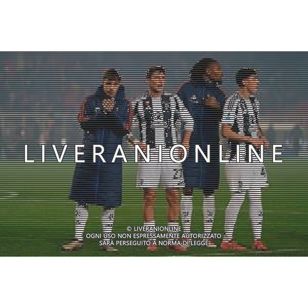 TVEM December 01, 2024 Lecce, Italy - US Lecce vs Juventus FC - Italian soccer serie A 2024/25 - Via Del Mare Stadium. In the pic: the Juventus FC players applauds fans ©Emmanuele Mastrodonato - AGENZIA ALDO LIVERANI SAS