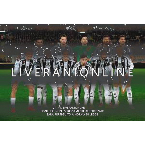 TVEM December 01, 2024 Lecce, Italy - US Lecce vs Juventus FC - Italian soccer serie A 2024/25 - Via Del Mare Stadium. In the pic: Formazione Juventus FC team line up ©Emmanuele Mastrodonato - AGENZIA ALDO LIVERANI SAS
