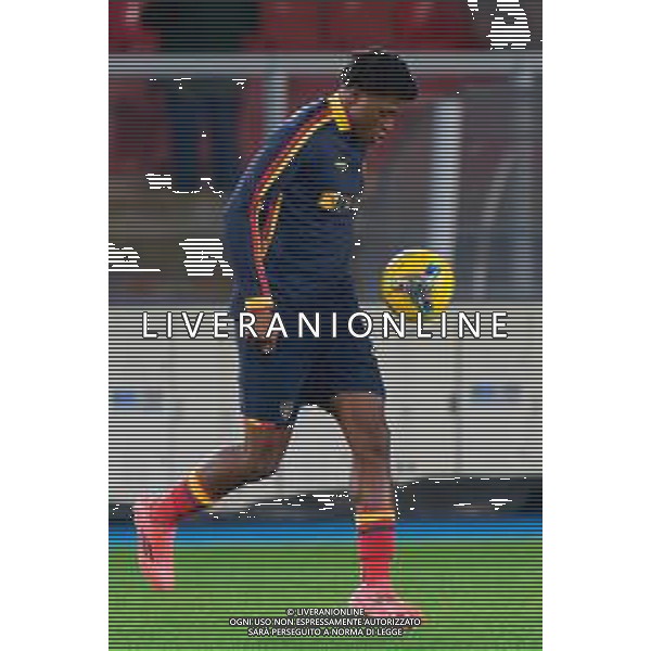 TVEM December 01, 2024 Lecce, Italy - US Lecce vs Juventus FC - Italian soccer serie A 2024/25 - Via Del Mare Stadium. In the pic: Patrick Dorgu of US Lecce ©Emmanuele Mastrodonato - AGENZIA ALDO LIVERANI SAS