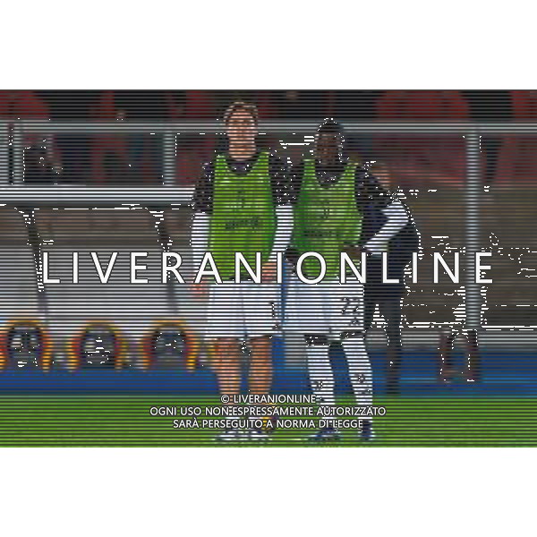 TVEM December 01, 2024 Lecce, Italy - US Lecce vs Juventus FC - Italian soccer serie A 2024/25 - Via Del Mare Stadium. In the pic: Kenan Yildiz of Juventus and Timothy Weah of Juventus ©Emmanuele Mastrodonato - AGENZIA ALDO LIVERANI SAS