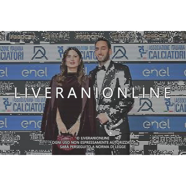 TVRG Gala Calcio 2024 nella foto Sinem Gundogdu e Hakan Calhanoglu (Inter) Milano 02-12-2024 Gran Gala del Calcio 2024, l\'appuntamento organizzato dall\'AIC Associazione Italiana Calciatori per premiare i protagonisti della stagione 2023-2024 foto Roberto Garavaglia/ag. Aldo Liverani sas