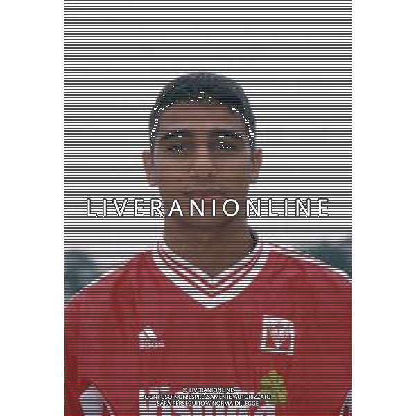 DIA - RETROSPETTIVA BELOUFA SAMIR CALCIATORE NELLA FOTO BELOUFA SAMIR CON LA MAGLIA DEL MONZA CALCIO NELL’ANNO 1999-2000 AG ALDO LIVERANI SAS