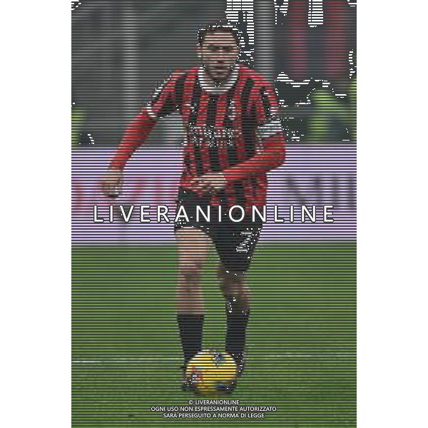 Milan vs Sassuolo nella foto Davide Calabria (Milan) Milano 03-12-2024 Stadio Giuseppe Meazza - San Siro Coppa Italia Frecciarossa - ottavi di finale foto Roberto Garavaglia/Agenzia Aldo Liverani sas
