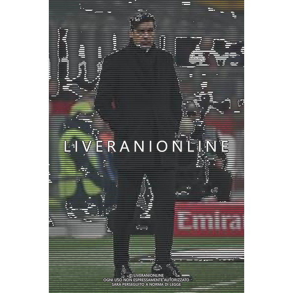 Milan vs Sassuolo nella foto Paulo Fonseca allenatore Milan Milano 03-12-2024 Stadio Giuseppe Meazza - San Siro Coppa Italia Frecciarossa - ottavi di finale foto Roberto Garavaglia/Agenzia Aldo Liverani sas