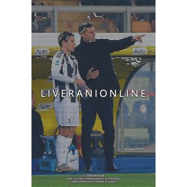 TVEM December 01, 2024 Lecce, Italy - US Lecce vs Juventus FC - Italian soccer serie A 2024/25 - Via Del Mare Stadium. In the pic: coach Thiago Motta of Juventus and Nicolò Fagioli of Juventus ©Emmanuele Matrodonato - AGENZIA ALDO LIVERANI SAS