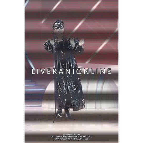 DIAP-RETROSPETTIVA BOY GEORGE CANTANTE NELLA FOTO BOY GEORGE AL FESTIVAL DI SAINT VINCENT NELL\'ANNO 1985 AG ALDO LIVERANI SAS
