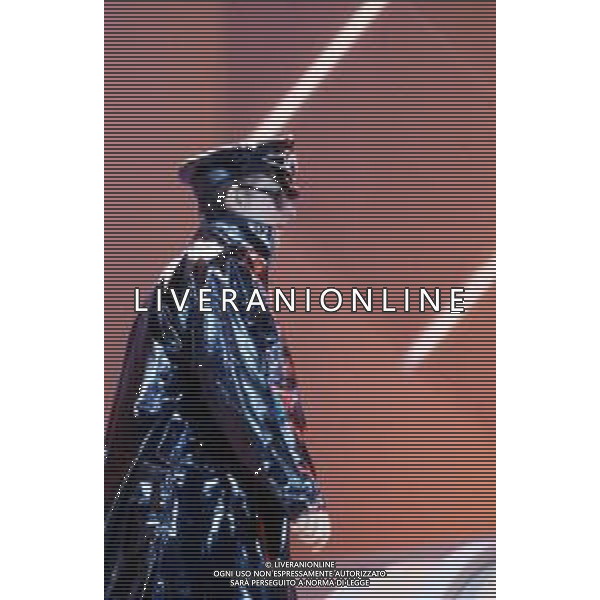 DIAP-RETROSPETTIVA BOY GEORGE CANTANTE NELLA FOTO BOY GEORGE AL FESTIVAL DI SAINT VINCENT NELL\'ANNO 1985 AG ALDO LIVERANI SAS