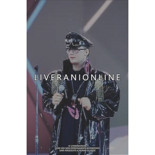 DIAP-RETROSPETTIVA BOY GEORGE CANTANTE NELLA FOTO BOY GEORGE AL FESTIVAL DI SAINT VINCENT NELL\'ANNO 1985 AG ALDO LIVERANI SAS
