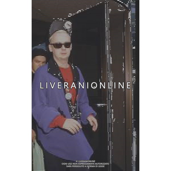 DIAP-RETROSPETTIVA BOY GEORGE CANTANTE NELLA FOTO BOY GEORGE AL FESTIVAL DI SAINT VINCENT NELL\'ANNO 1985 AG ALDO LIVERANI SAS
