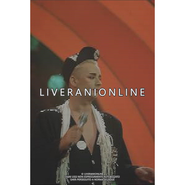 DIAP-RETROSPETTIVA BOY GEORGE CANTANTE NELLA FOTO BOY GEORGE AL FESTIVAL DI SAINT VINCENT NELL\'ANNO 1985 AG ALDO LIVERANI SAS