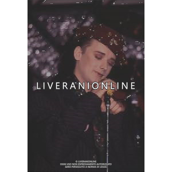DIAP-RETROSPETTIVA BOY GEORGE CANTANTE NELLA FOTO BOY GEORGE AL FESTIVAL DI SAINT VINCENT NELL\'ANNO 1985 AG ALDO LIVERANI SAS