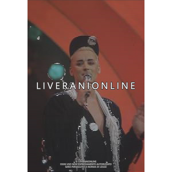 DIAP-RETROSPETTIVA BOY GEORGE CANTANTE NELLA FOTO BOY GEORGE AL FESTIVAL DI SAINT VINCENT NELL\'ANNO 1985 AG ALDO LIVERANI SAS
