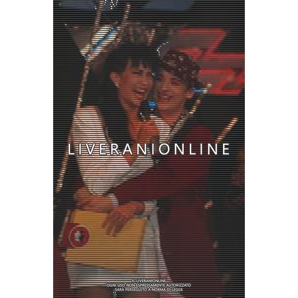 DIAP-RETROSPETTIVA BOY GEORGE CANTANTE NELLA FOTO BOY GEORGE AL FESTIVAL DI SAINT VINCENT NELL\'ANNO 1985 AG ALDO LIVERANI SAS