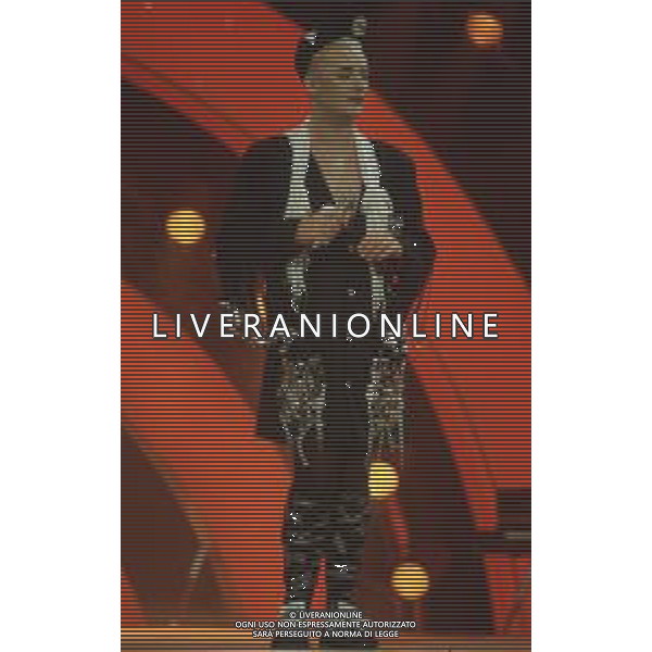 DIAP-RETROSPETTIVA BOY GEORGE CANTANTE NELLA FOTO BOY GEORGE AL FESTIVAL DI SAINT VINCENT NELL\'ANNO 1985 AG ALDO LIVERANI SAS