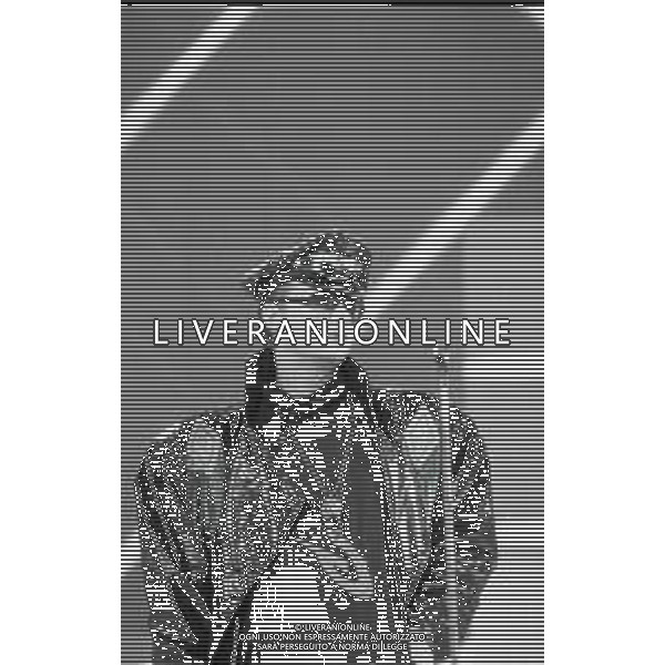 NEG-RETROSPETTIVA BOY GEORGE CANTANTE NELLA FOTO BOY GEORGE AL FESTIVAL DI SAINT VINCENT NELL\'ANNO 1985 AG ALDO LIVERANI SAS