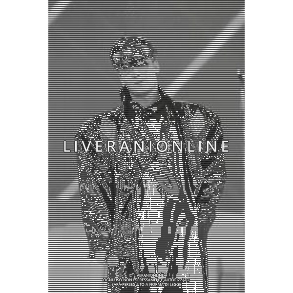 NEG-RETROSPETTIVA BOY GEORGE CANTANTE NELLA FOTO BOY GEORGE AL FESTIVAL DI SAINT VINCENT NELL\'ANNO 1985 AG ALDO LIVERANI SAS