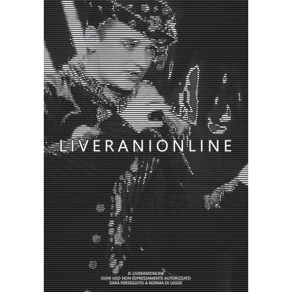 NEG-RETROSPETTIVA BOY GEORGE CANTANTE NELLA FOTO BOY GEORGE NELL\'ANNO 1989 AG ALDO LIVERANI SAS 