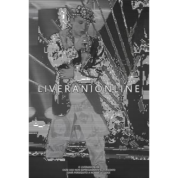 NEG-RETROSPETTIVA BOY GEORGE CANTANTE NELLA FOTO BOY GEORGE NELL\'ANNO 1989 AG ALDO LIVERANI SAS 