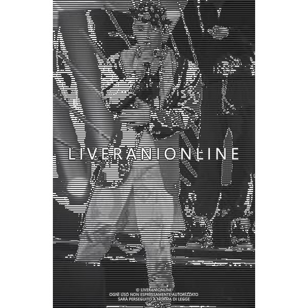 NEG-RETROSPETTIVA BOY GEORGE CANTANTE NELLA FOTO BOY GEORGE NELL\'ANNO 1989 AG ALDO LIVERANI SAS 