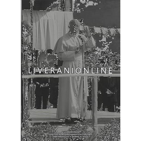 NEG-RETROSPETTIVA PAPA GIOVANNI II -KAROL JOZEF WOJTYLA  NELLA FOTO PAPA GIOVANNI II -KAROL JOZEF WOJTYLA IN VISITA A FANO NELL\'ANNO 1984 AG ALDO LIVERANI SAS  
