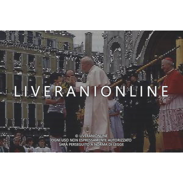 DIAP-15-17-06 1985 VENEZIA VISITA PASTORALE DEL PAPA GIOVANNI PAOLO II Karol Józef Wojtyła NELLA FOTO GIOVANNI PAOLO II Karol Józef Wojtyła A VENEZIA AG ALDO LIVERANI SAS