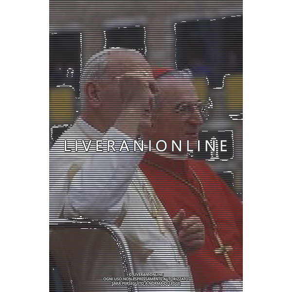 DIAP-15-17-06 1985 VENEZIA VISITA PASTORALE DEL PAPA GIOVANNI PAOLO II Karol Józef Wojtyła NELLA FOTO GIOVANNI PAOLO II Karol Józef Wojtyła A VENEZIA AG ALDO LIVERANI SAS