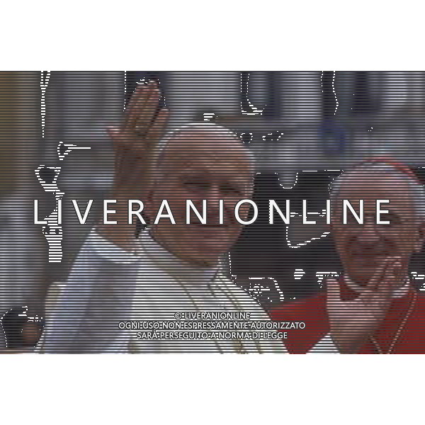 DIAP-15-17-06 1985 VENEZIA VISITA PASTORALE DEL PAPA GIOVANNI PAOLO II Karol Józef Wojtyła NELLA FOTO GIOVANNI PAOLO II Karol Józef Wojtyła A VENEZIA AG ALDO LIVERANI SAS