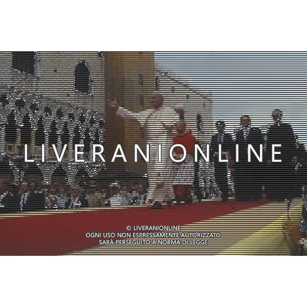 DIAP-15-17-06 1985 VENEZIA VISITA PASTORALE DEL PAPA GIOVANNI PAOLO II Karol Józef Wojtyła NELLA FOTO GIOVANNI PAOLO II Karol Józef Wojtyła A VENEZIA AG ALDO LIVERANI SAS