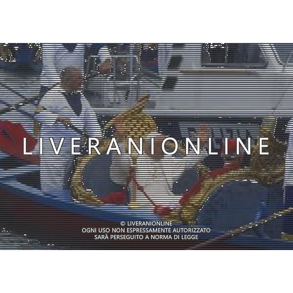 DIAP-15-17-06 1985 VENEZIA VISITA PASTORALE DEL PAPA GIOVANNI PAOLO II Karol Józef Wojtyła NELLA FOTO GIOVANNI PAOLO II Karol Józef Wojtyła A VENEZIA AG ALDO LIVERANI SAS