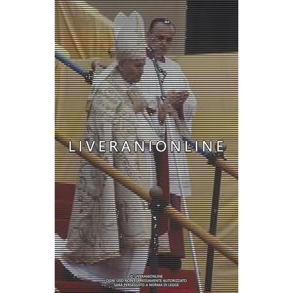 DIAP-15-17-06 1985 VENEZIA VISITA PASTORALE DEL PAPA GIOVANNI PAOLO II Karol Józef Wojtyła NELLA FOTO GIOVANNI PAOLO II Karol Józef Wojtyła A VENEZIA AG ALDO LIVERANI SAS