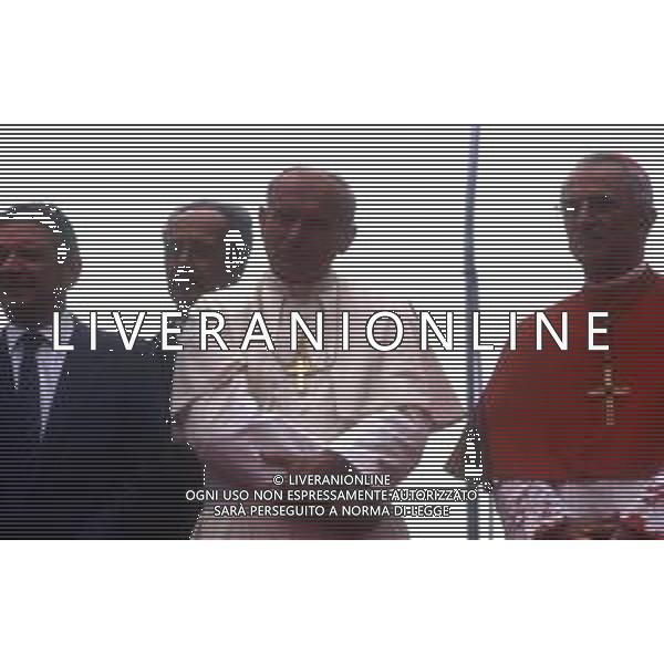 DIAP-15-17-06 1985 VENEZIA VISITA PASTORALE DEL PAPA GIOVANNI PAOLO II Karol Józef Wojtyła NELLA FOTO GIOVANNI PAOLO II Karol Józef Wojtyła A VENEZIA AG ALDO LIVERANI SAS