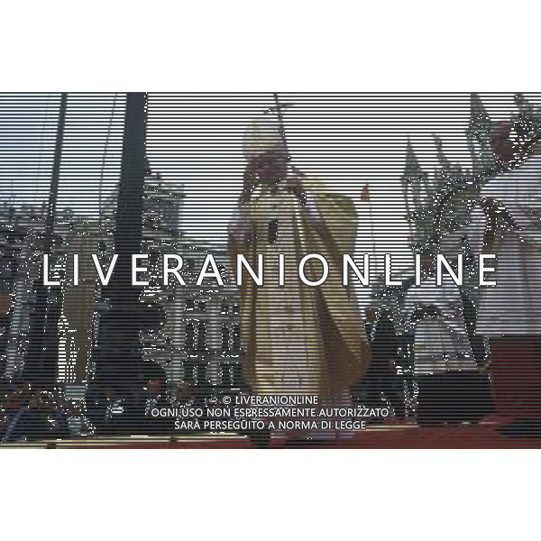 DIAP-15-17-06 1985 VENEZIA VISITA PASTORALE DEL PAPA GIOVANNI PAOLO II Karol Józef Wojtyła NELLA FOTO GIOVANNI PAOLO II Karol Józef Wojtyła A VENEZIA AG ALDO LIVERANI SAS