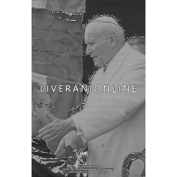 NEG-15-17-06 1985 VENEZIA VISITA PASTORALE DEL PAPA GIOVANNI PAOLO II Karol Józef Wojtyła NELLA FOTO GIOVANNI PAOLO II KAROL JOZEF WOJTYLA A VENEZIA AG ALDO LIVERANI SAS  